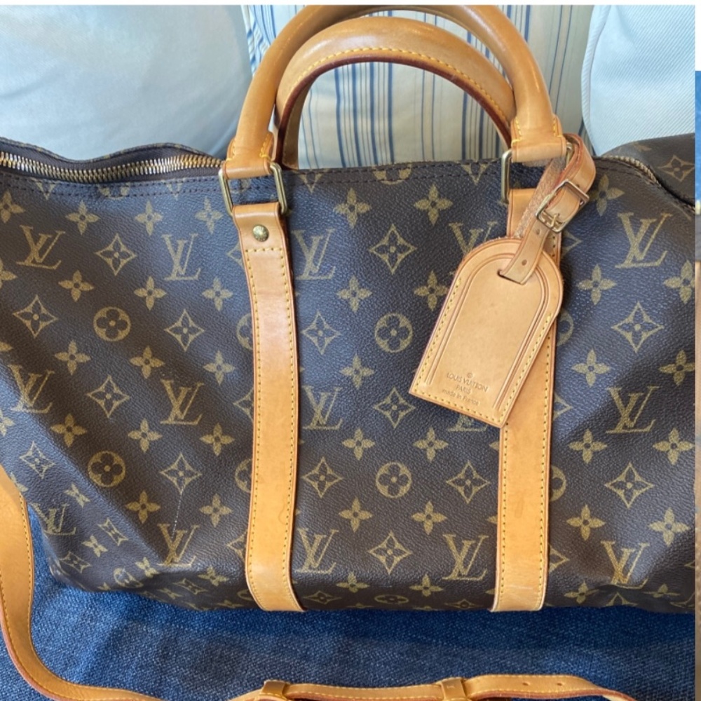 Louis Vuitton Keepall Bandolier 50 made in France Vintage